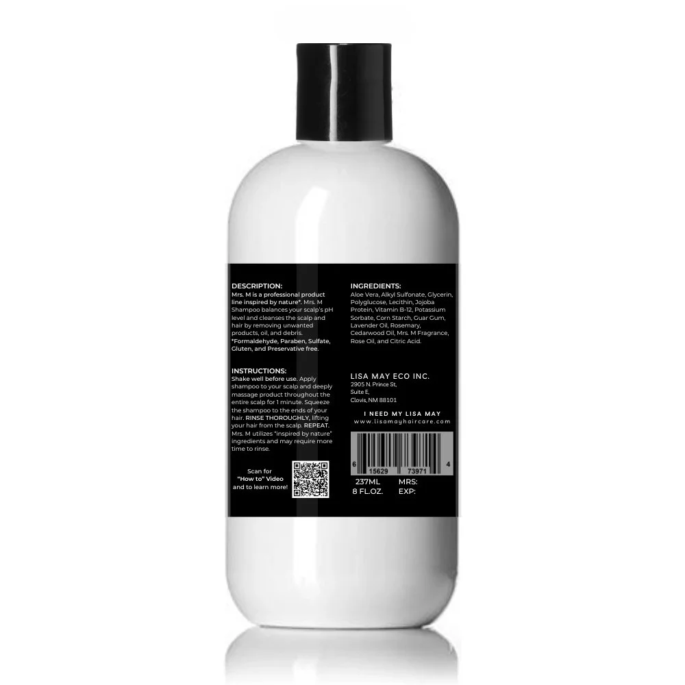 Mrs. M - Shampoo — LISA MAY ECO HAIR CARE